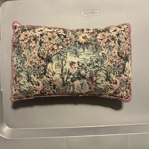 Floral Tapestry Accent Pillow